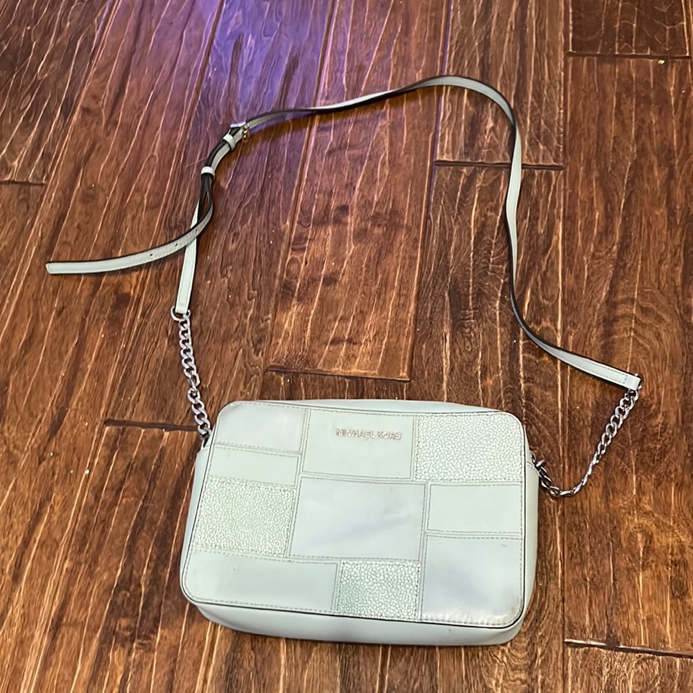 michael kors leather crossover bag